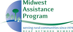 Logo for the Midwest Assistance Program | Serving rural communities since 1979 | RCAP NETWORK MEMBER